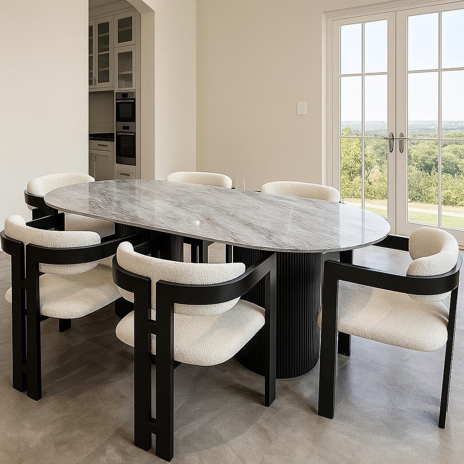 Valencia Fluted Dining Set